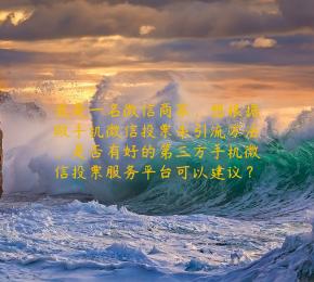 我是一名微信商家，想根据做手机微信投票来引流方法，是否有好的第三方手机微信投票服务平台可以建议？